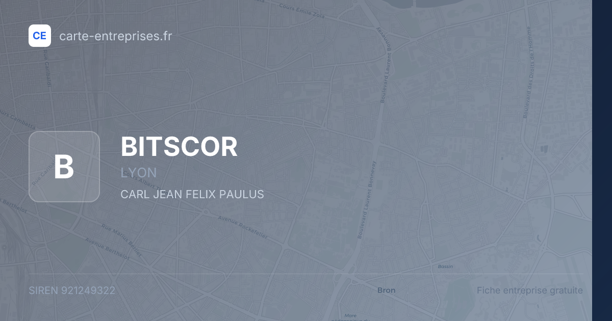BITSCOR — 921249322 — fiche entreprise