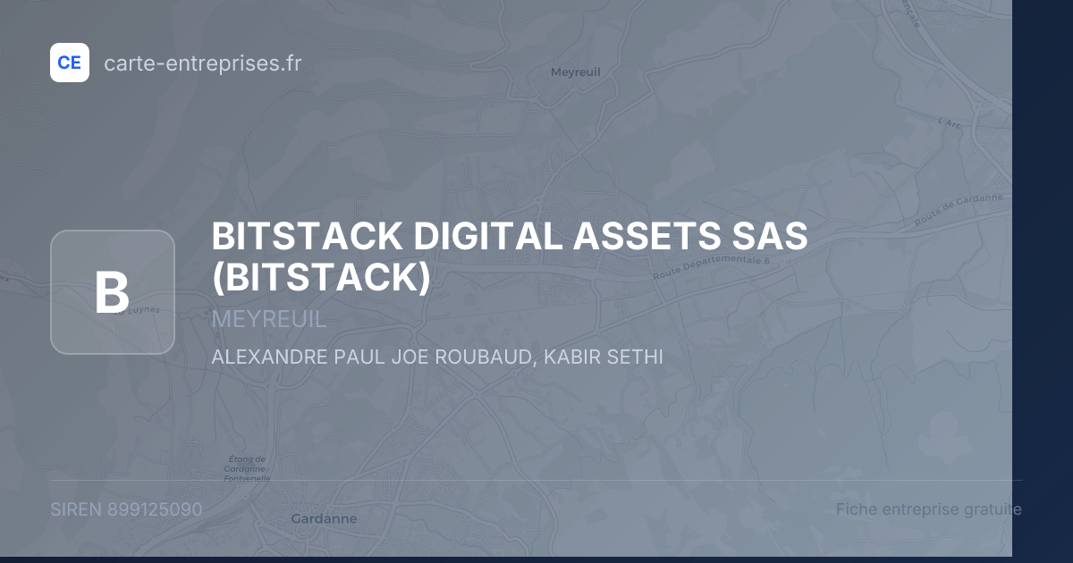 BITSTACK DIGITAL ASSETS SAS (BITSTACK) — 899125090 — fiche entreprise