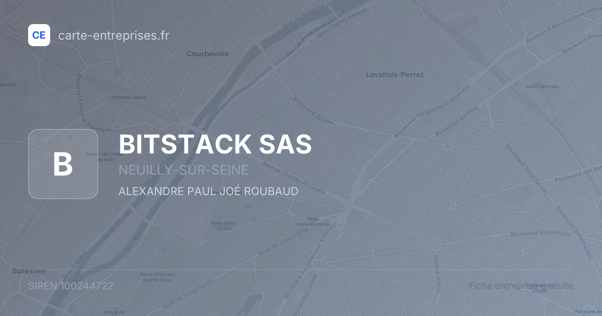 BITSTACK SAS — 100244722 — fiche entreprise