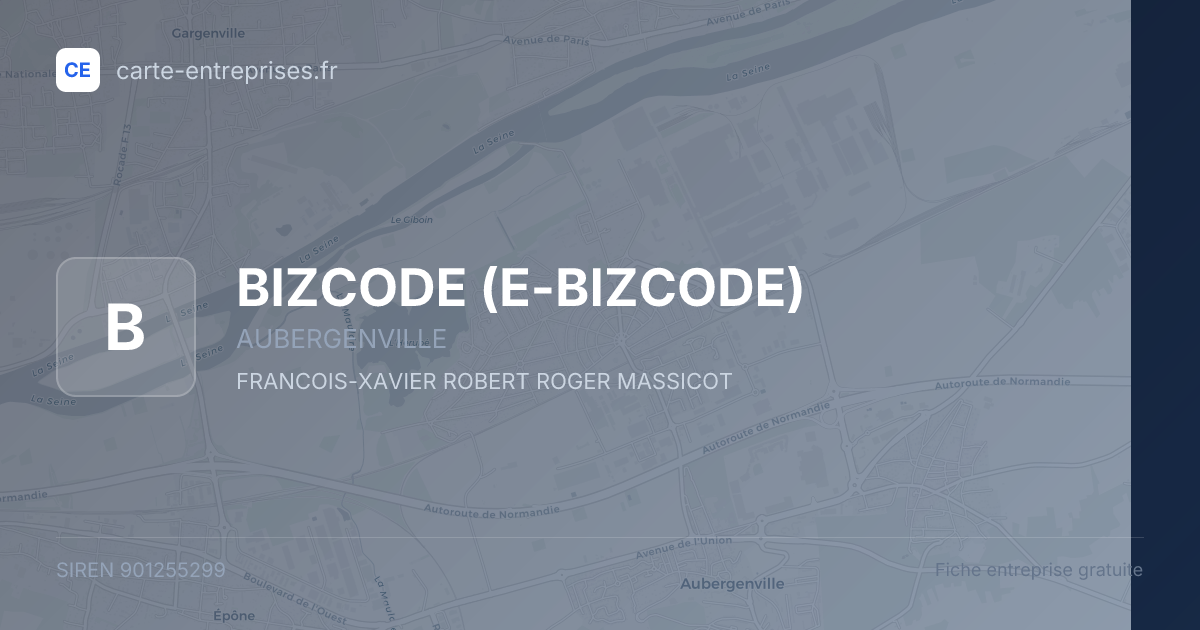 BIZCODE (E-BIZCODE) — 901255299 — fiche entreprise