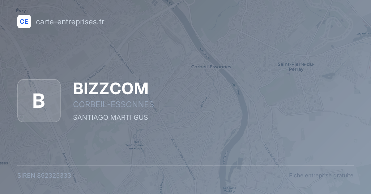 BIZZCOM — 892325333 — fiche entreprise