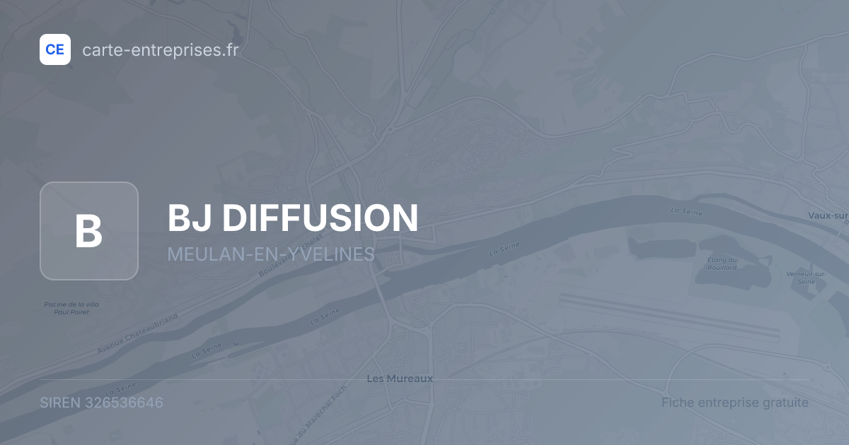 BJ DIFFUSION — 326536646 — fiche entreprise