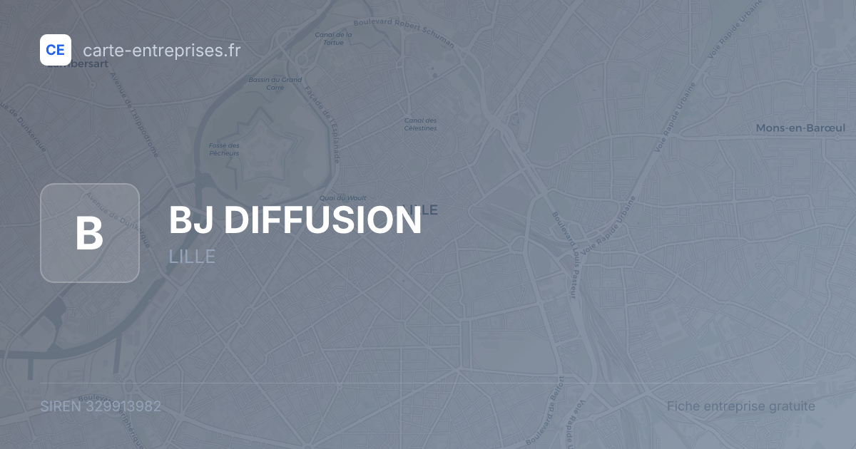 BJ DIFFUSION — 329913982 — fiche entreprise