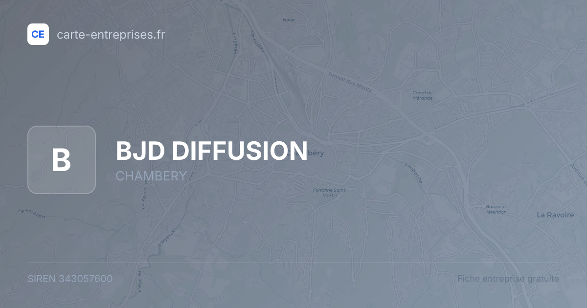 BJD DIFFUSION — 343057600 — fiche entreprise