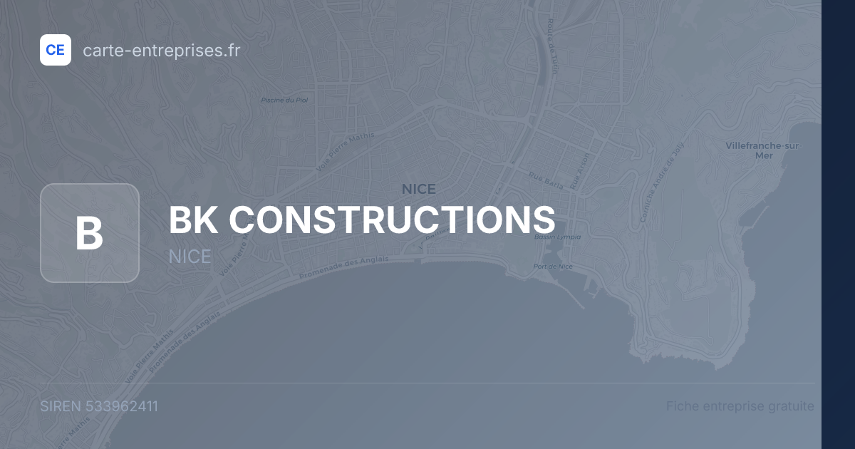 BK CONSTRUCTIONS — 533962411 — fiche entreprise