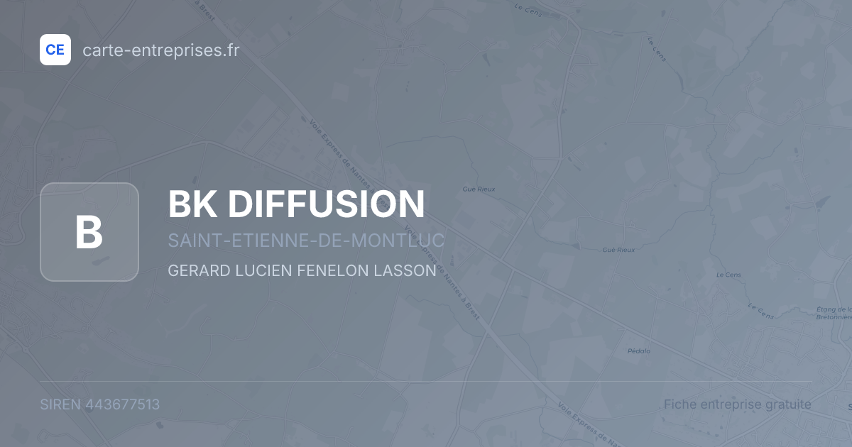 BK DIFFUSION — 443677513 — fiche entreprise