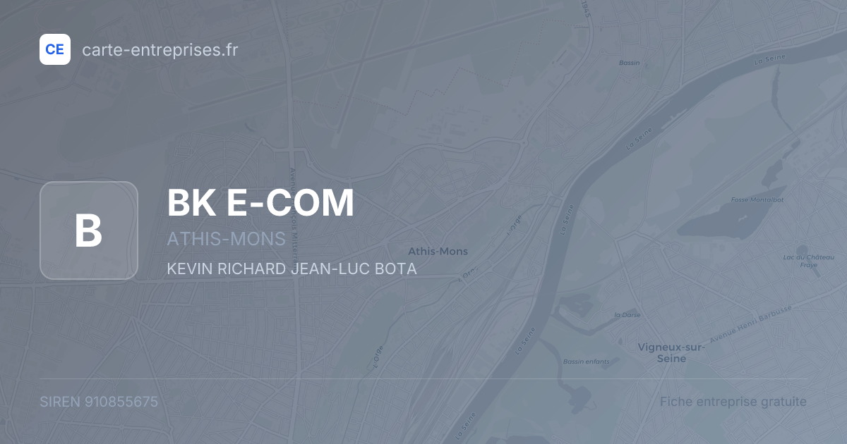 BK E-COM — 910855675 — fiche entreprise