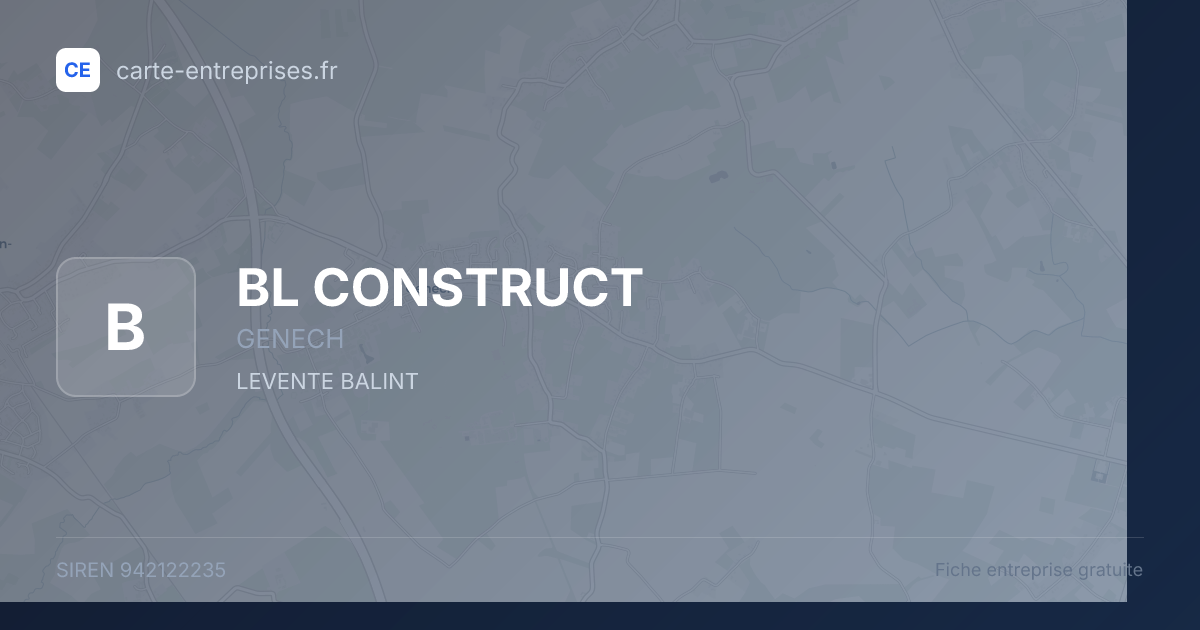 BL CONSTRUCT — 942122235 — fiche entreprise