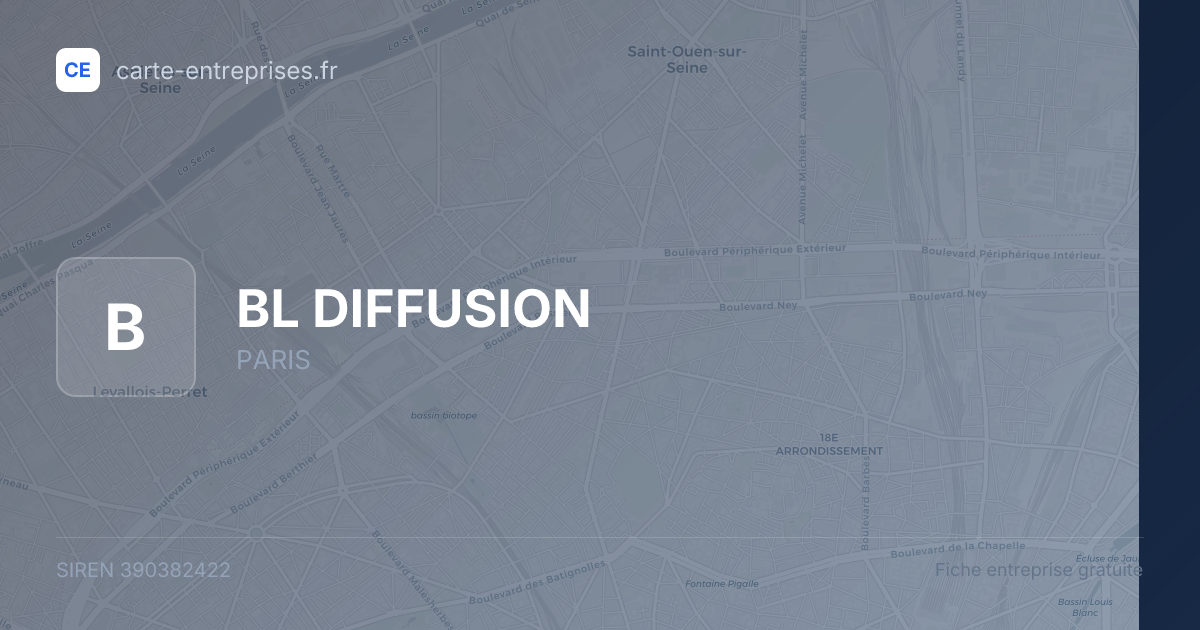 BL DIFFUSION — 390382422 — fiche entreprise