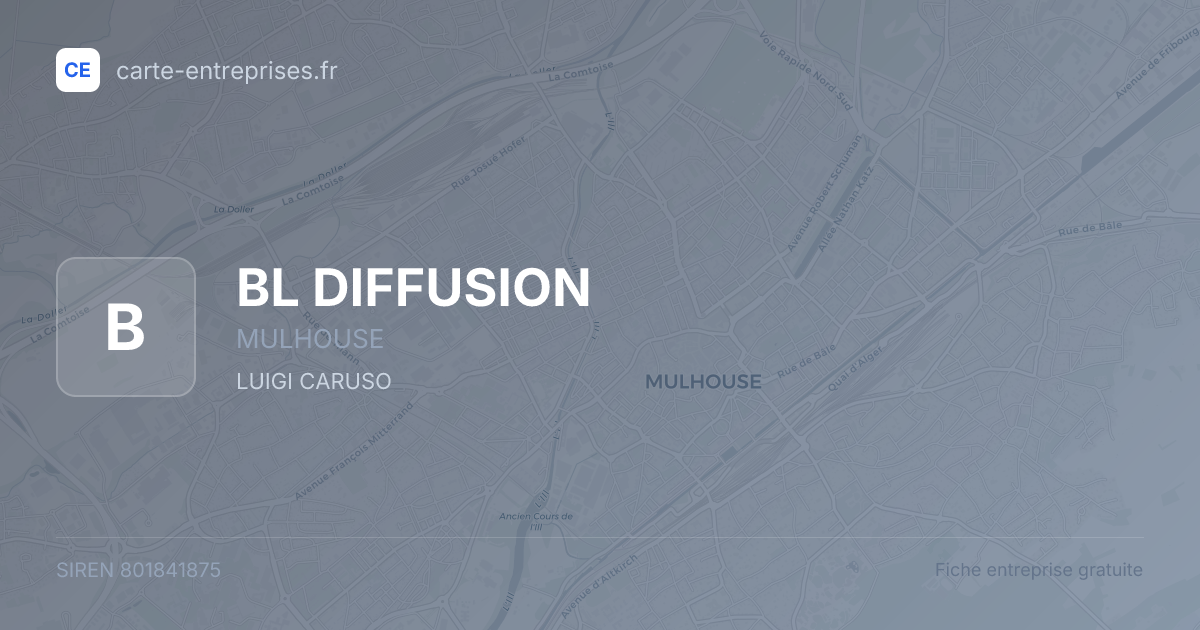 BL DIFFUSION — 801841875 — fiche entreprise