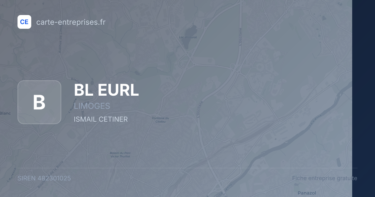 BL EURL — 482301025 — fiche entreprise