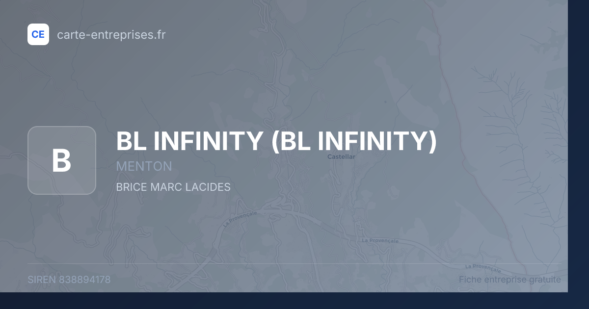 BL INFINITY — 838894178 — fiche entreprise
