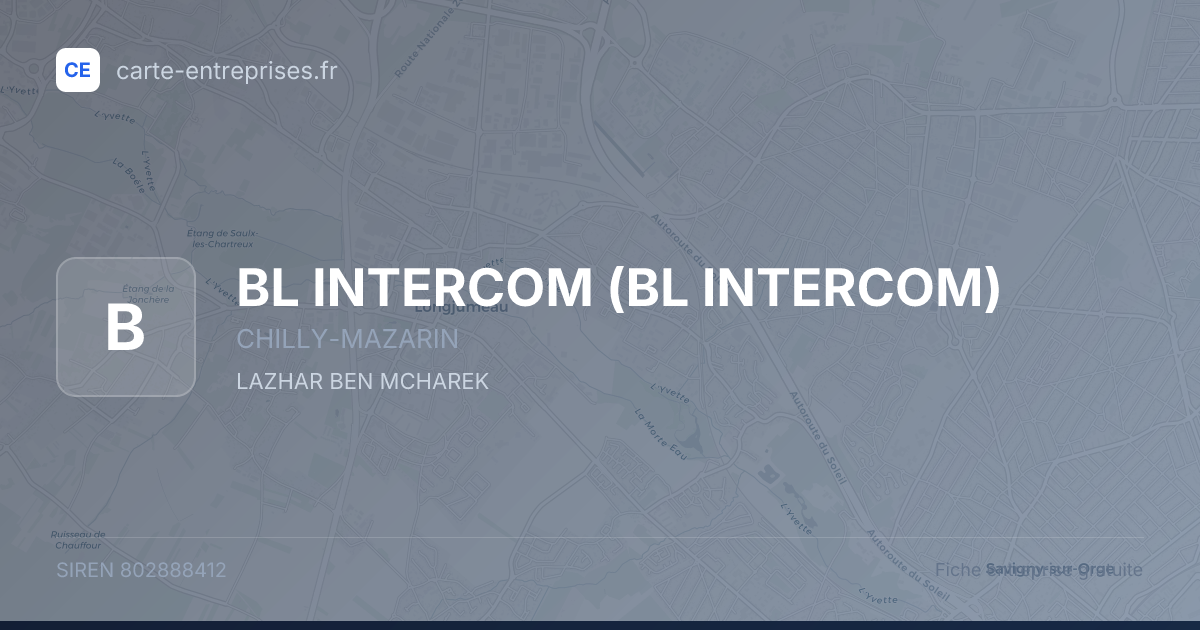 BL INTERCOM — 802888412 — fiche entreprise