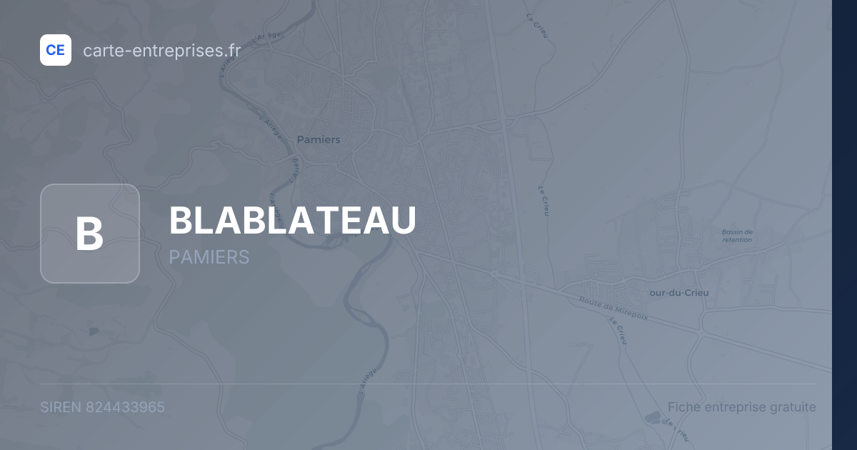 BLABLATEAU — 824433965 — fiche entreprise