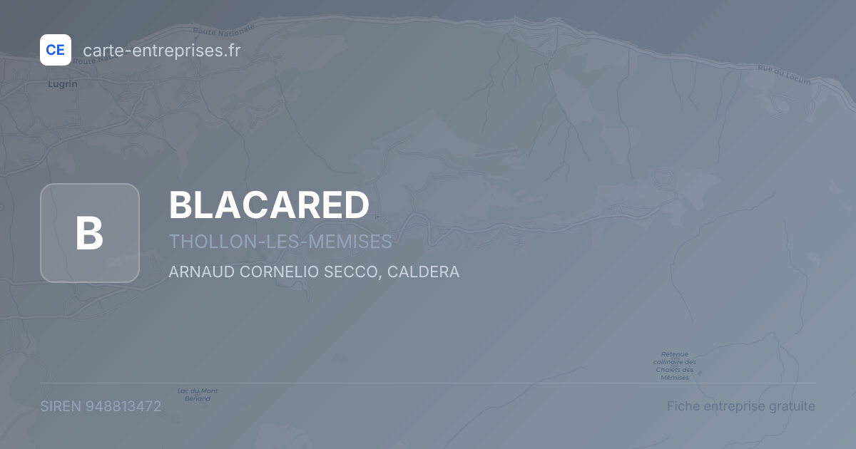 BLACARED — 948813472 — fiche entreprise