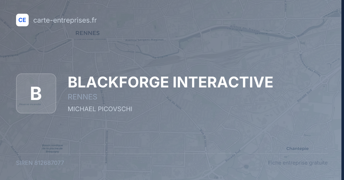BLACKFORGE INTERACTIVE — 812687077 — fiche entreprise