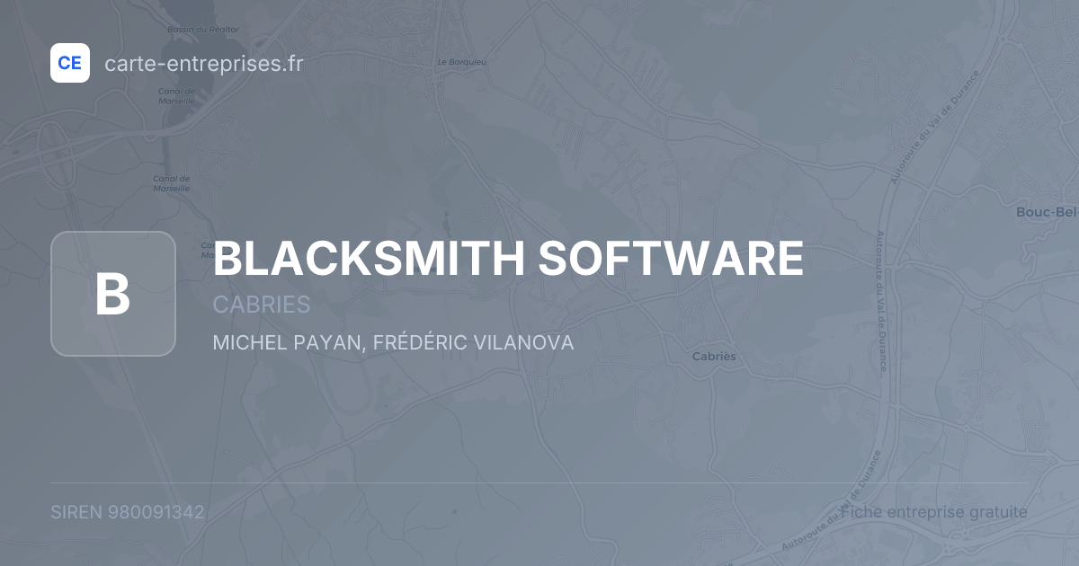 BLACKSMITH SOFTWARE — 980091342 — fiche entreprise