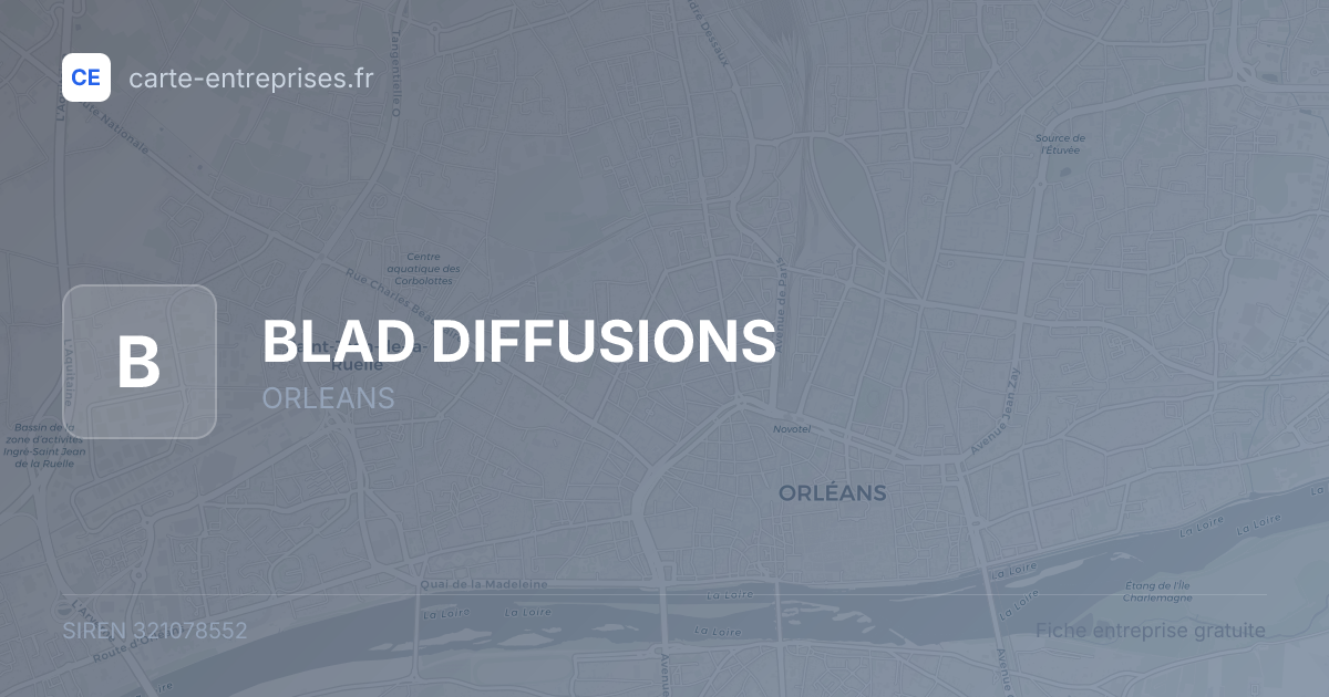 BLAD DIFFUSIONS — 321078552 — fiche entreprise