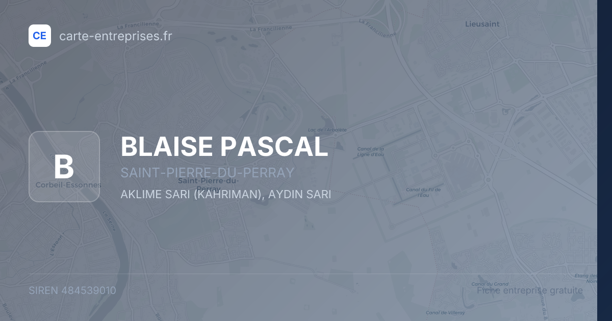 BLAISE PASCAL — 484539010 — fiche entreprise