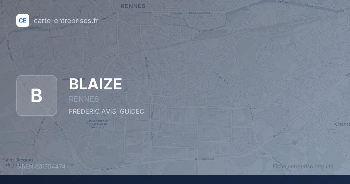 BLAIZE — 801754474 — fiche entreprise