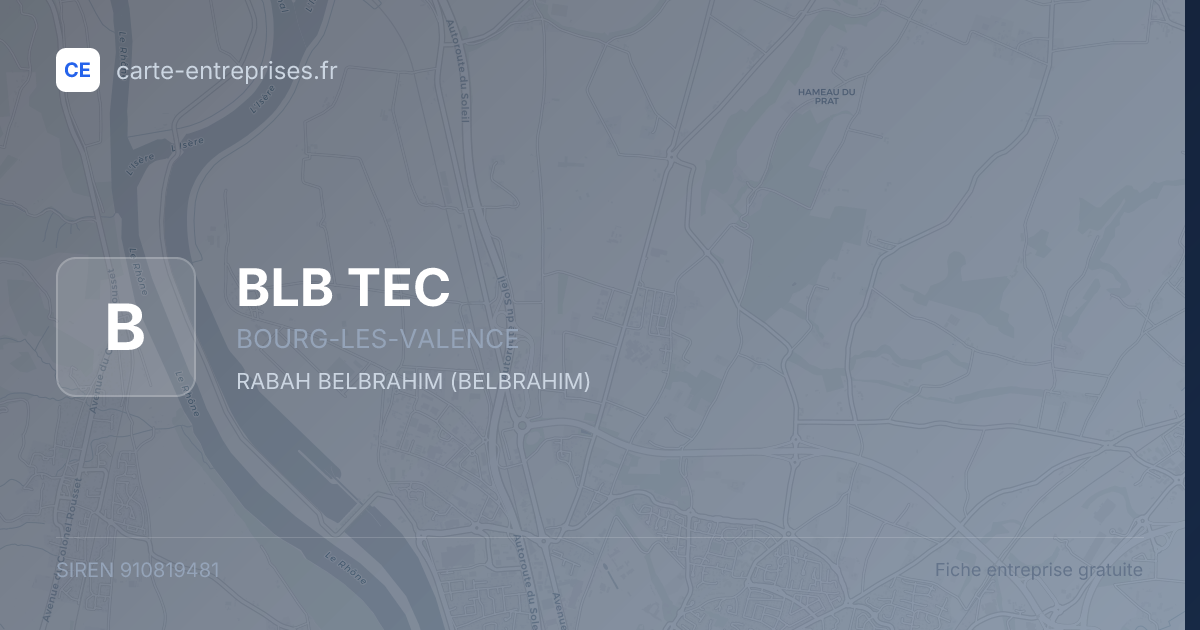BLB TEC — 910819481 — fiche entreprise