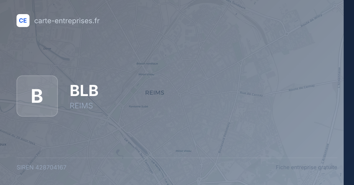 BLB — 428704167 — fiche entreprise