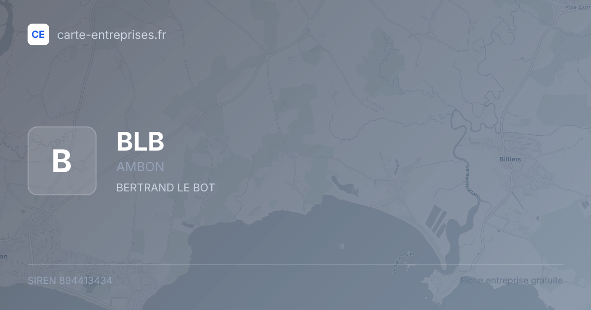 BLB — 894413434 — fiche entreprise