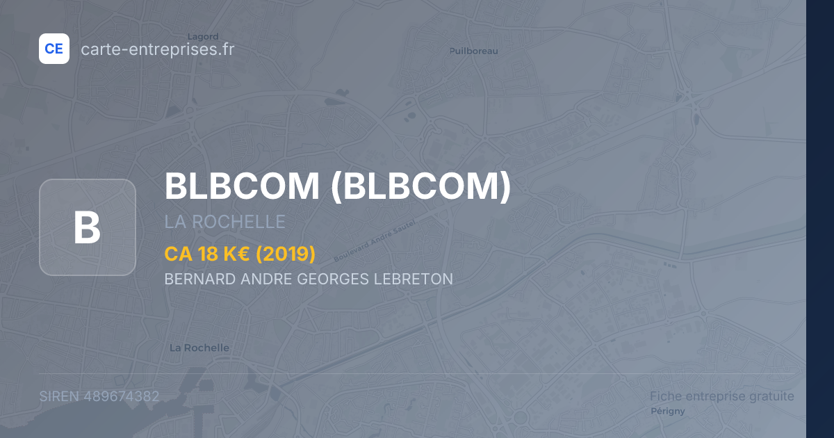 BLBCOM — 489674382 — fiche entreprise