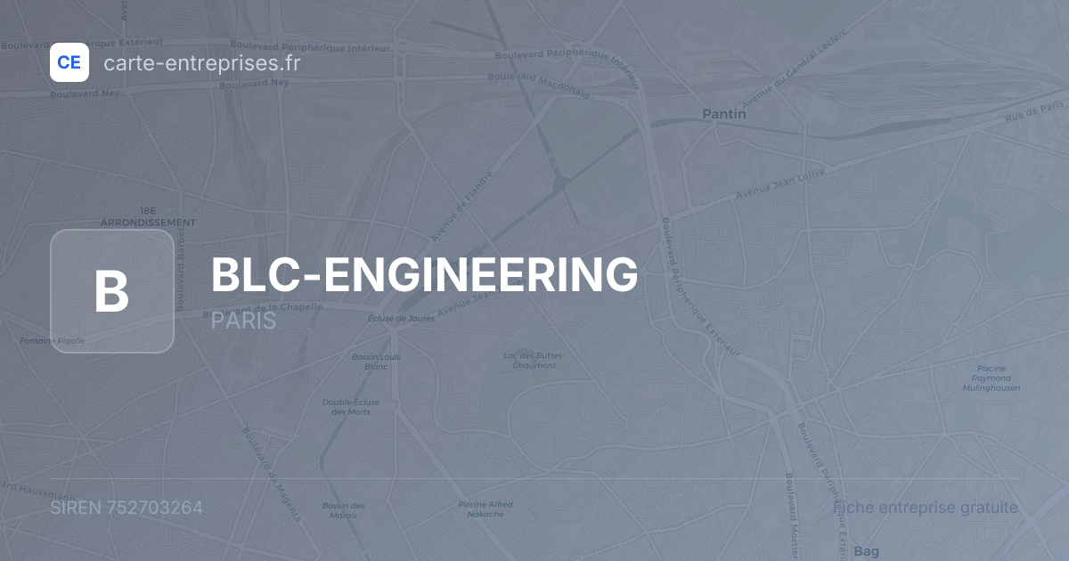 BLC-ENGINEERING — 752703264 — fiche entreprise