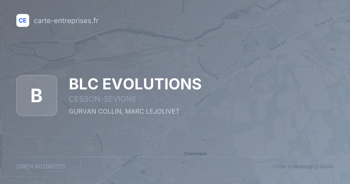 BLC EVOLUTIONS — 802061705 — fiche entreprise