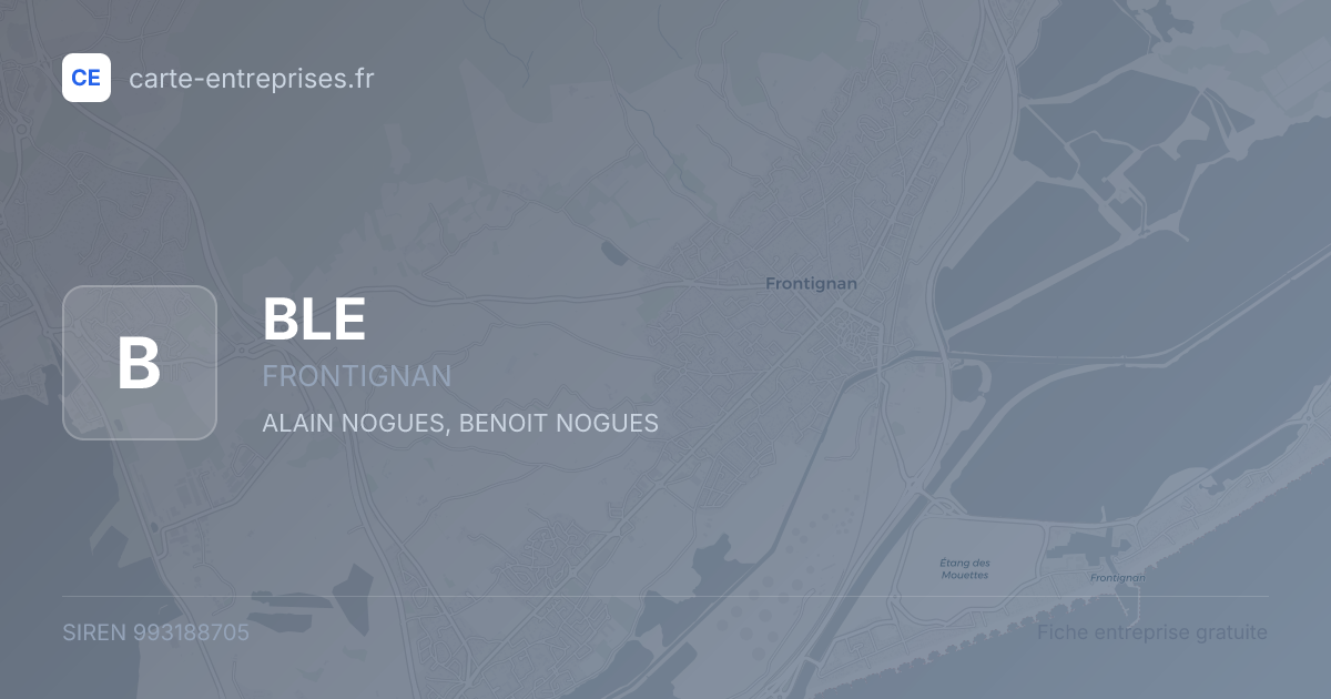 BLE — 993188705 — fiche entreprise