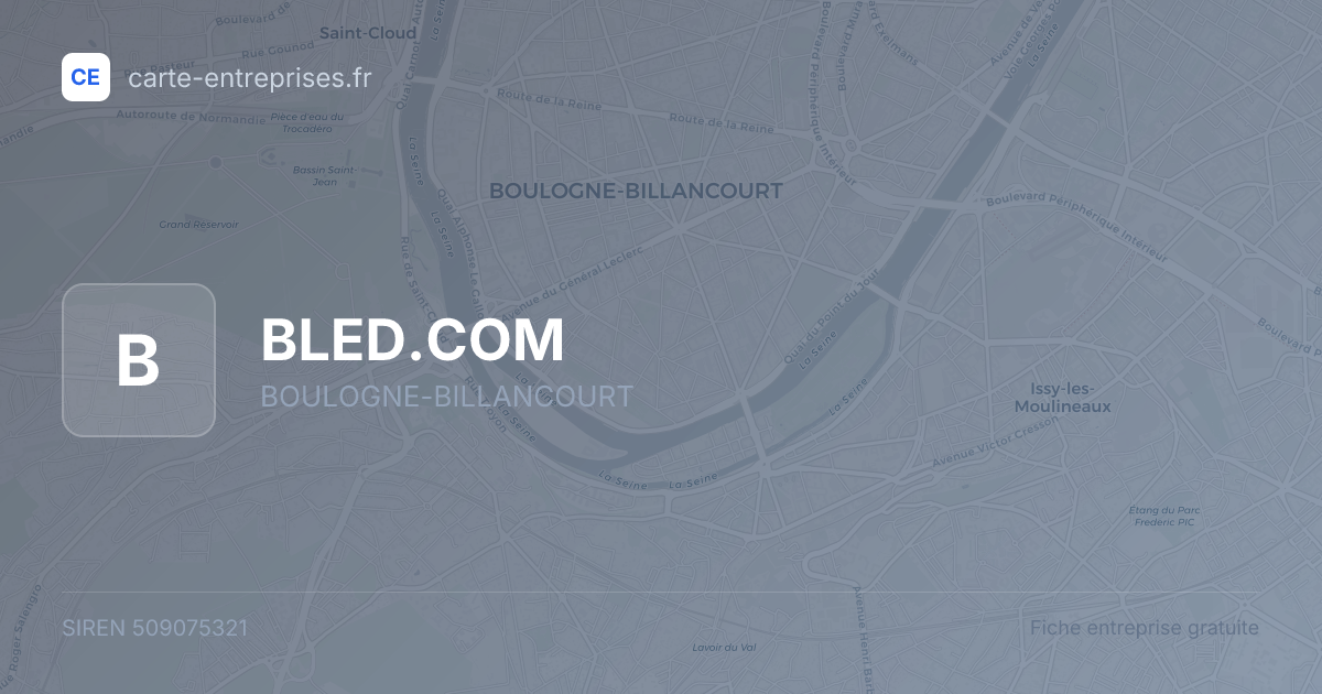 BLED.COM — 509075321 — fiche entreprise