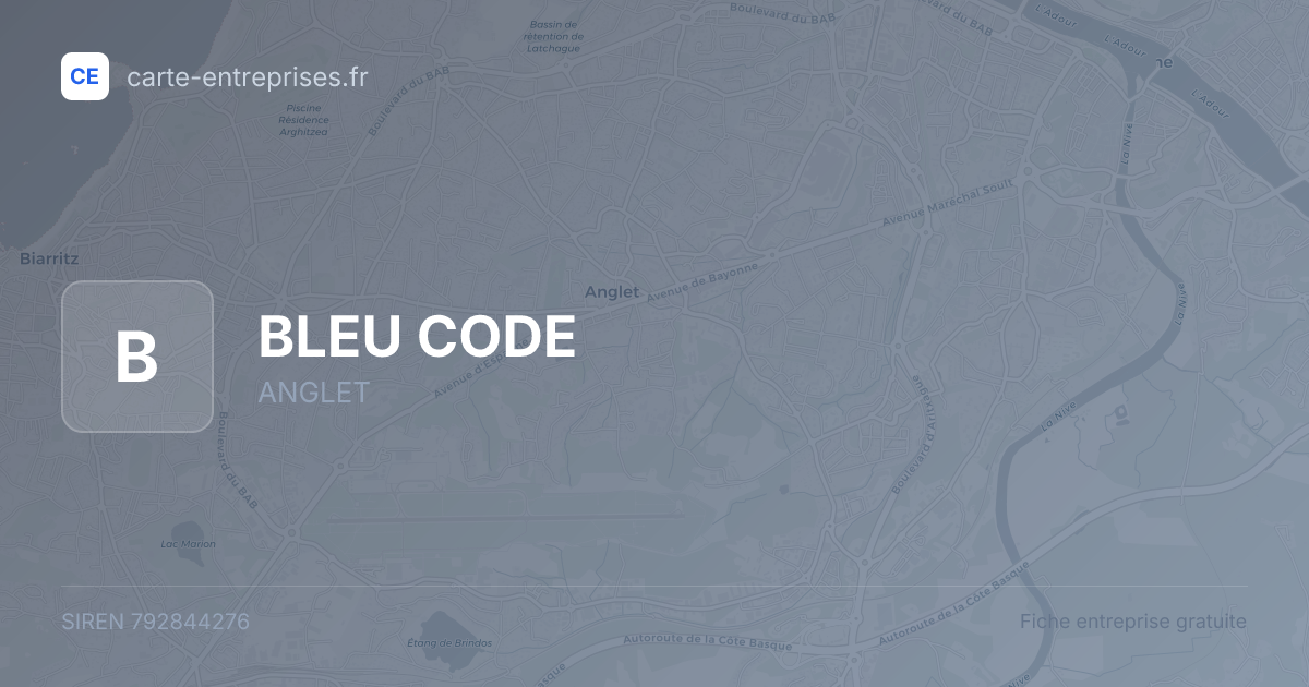BLEU CODE — 792844276 — fiche entreprise