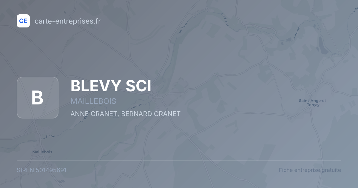 BLEVY SCI — 501495691 — fiche entreprise