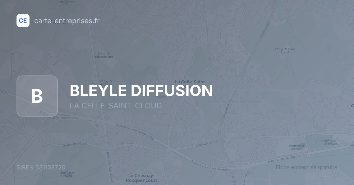 BLEYLE DIFFUSION — 331108720 — fiche entreprise