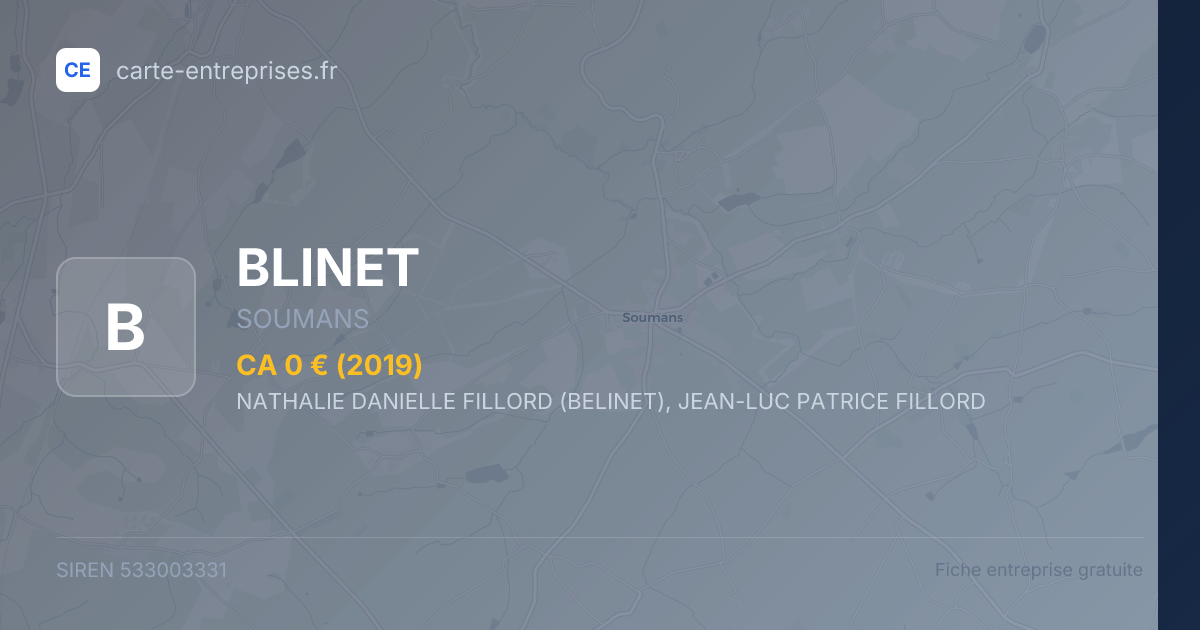 BLINET — 533003331 — fiche entreprise