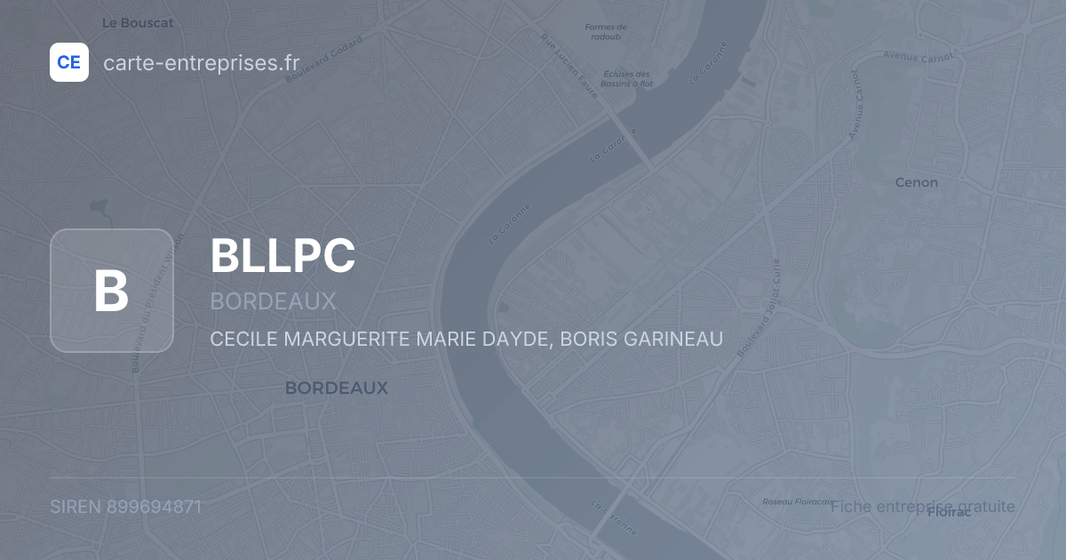 BLLPC — 899694871 — fiche entreprise
