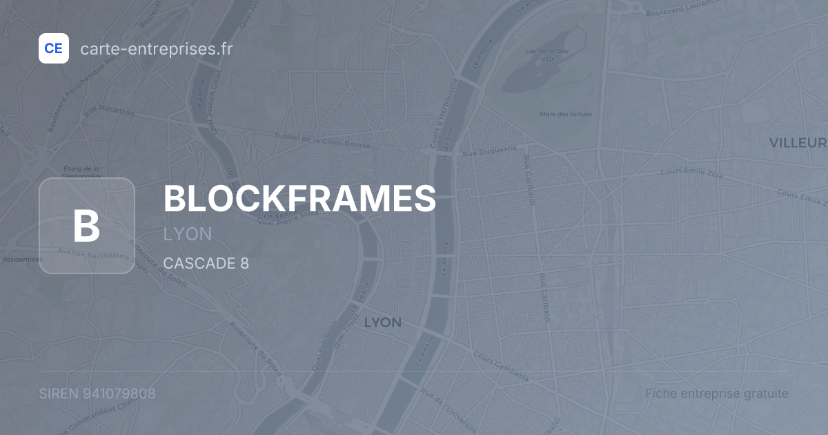 BLOCKFRAMES — 941079808 — fiche entreprise