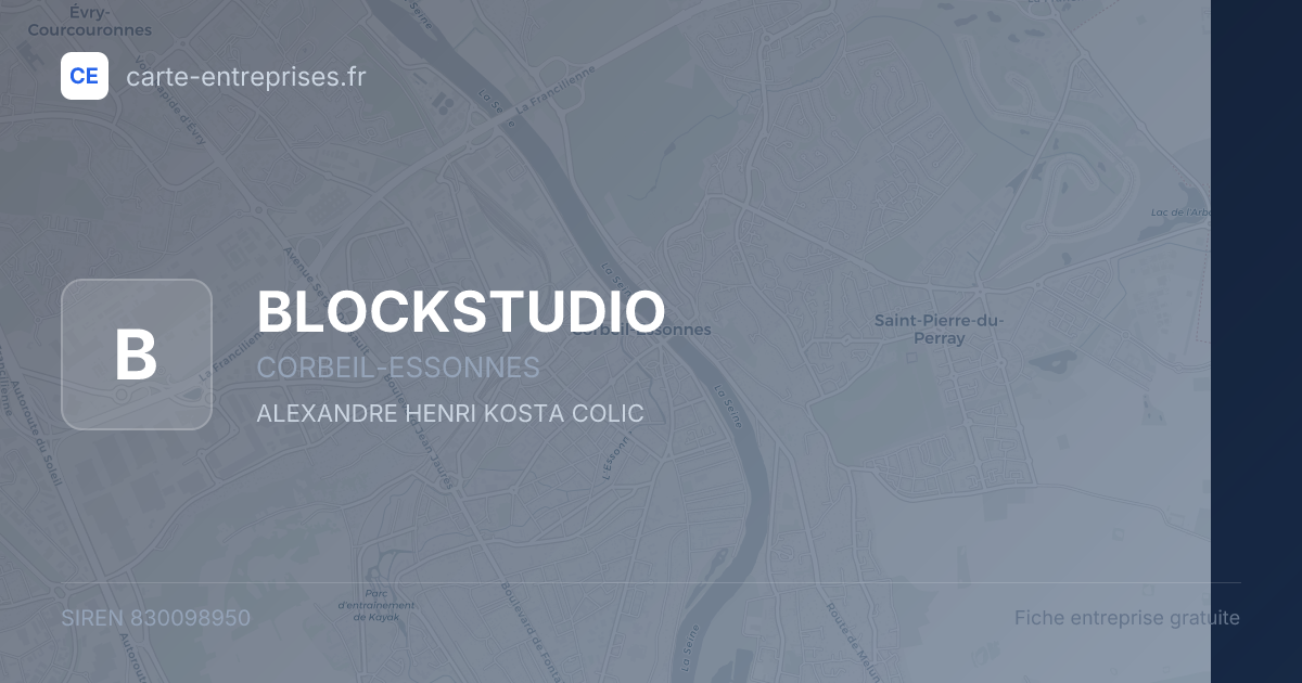 BLOCKSTUDIO — 830098950 — fiche entreprise