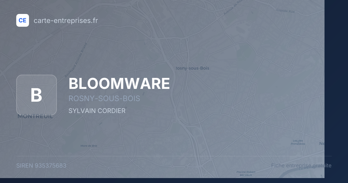 BLOOMWARE — 935375683 — fiche entreprise