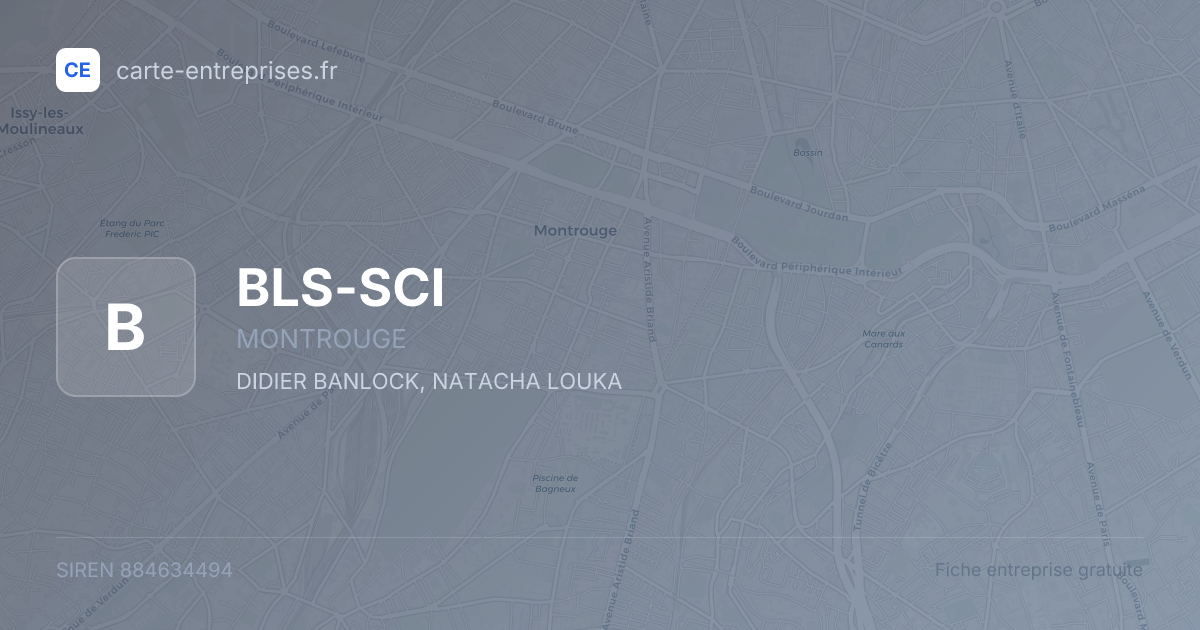 BLS-SCI — 884634494 — fiche entreprise
