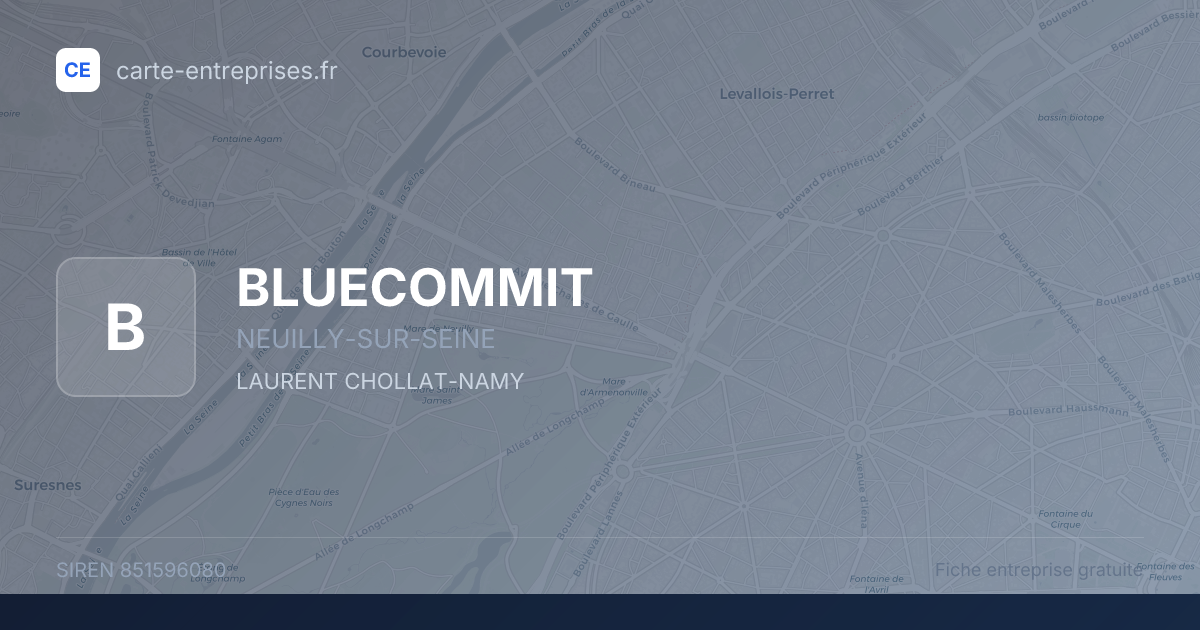 BLUECOMMIT — 851596080 — fiche entreprise