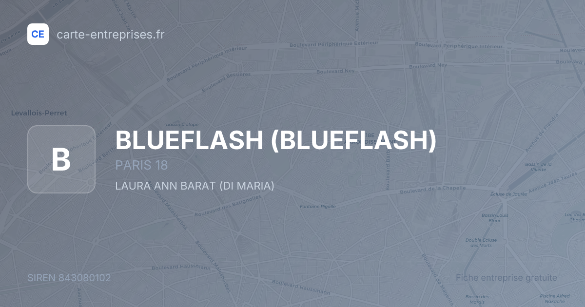 BLUEFLASH — 843080102 — fiche entreprise