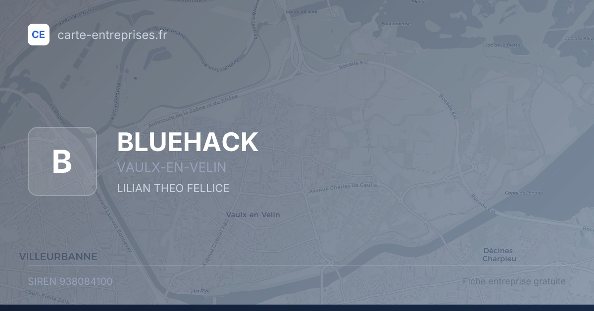 BLUEHACK — 938084100 — fiche entreprise
