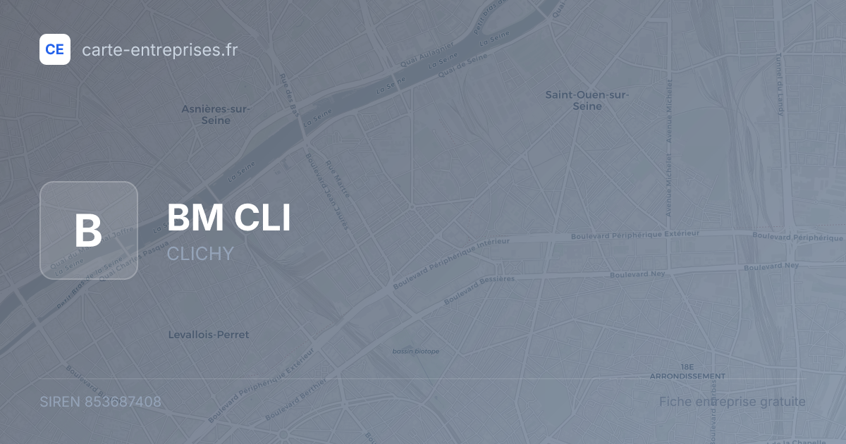 BM CLI — 853687408 — fiche entreprise
