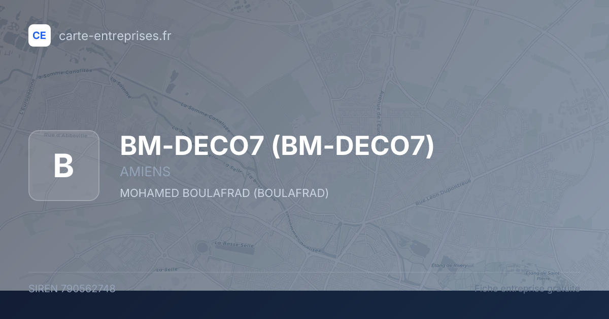 BM-DECO7 — 790562748 — fiche entreprise