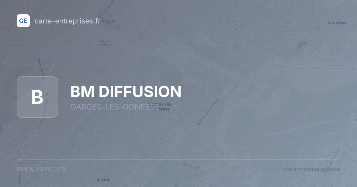 BM DIFFUSION — 400143715 — fiche entreprise