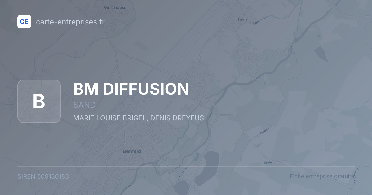 BM DIFFUSION — 509130183 — fiche entreprise