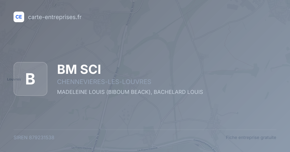 BM SCI — 879231538 — fiche entreprise
