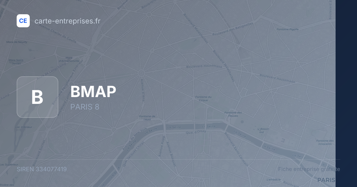 BMAP — 334077419 — fiche entreprise
